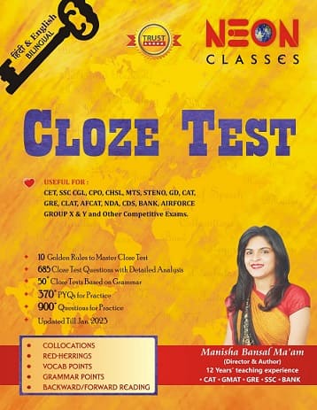 Cloze Test Manisha Bansal Book PDF