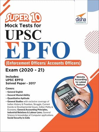 Super 10 Mock Tests for UPSC EPFO Book PDF