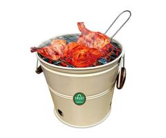 Trustbasket Round Portable Charcoal BBQ Barbeque Bucket Set - 1