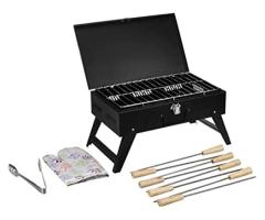 Briefcase Style Foldable Charcoal Barbeque Grill
