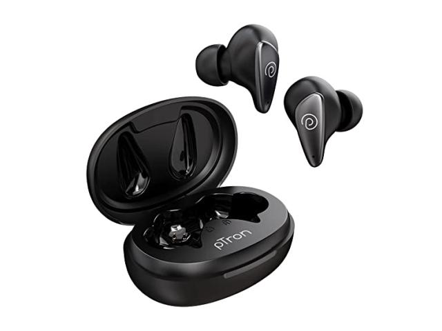 Ptron Bassbuds Wave Earbuds with 40 hrs Playtime - 1/2