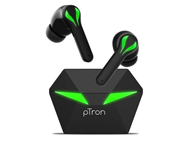 Ptron Bassbuds Jade Wireless Earbuds with 40 Hrs Playtime - 1/1
