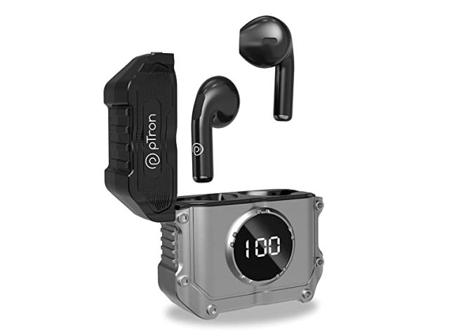 Ptron Bassbuds Revv Wireless Earbuds with 28 Hours Playtime - 1/1
