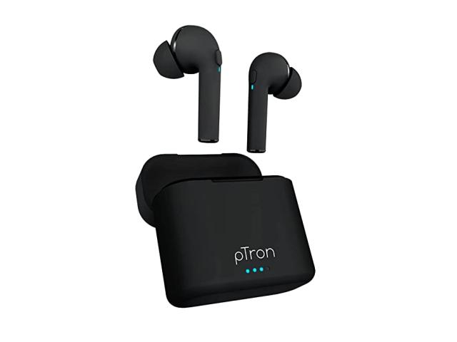Ptron Bassbuds Vista Wireless Earbuds with 12 Voice Assistant - 1/1
