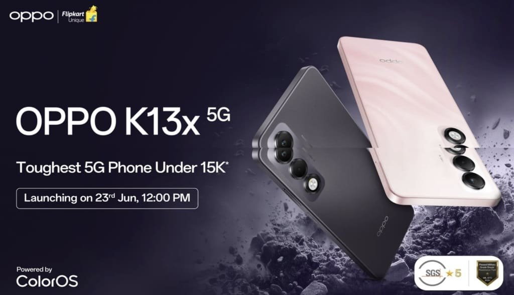 Oppo K13x 5G Launch Set for June 23 in India: Specs, Variants, and Price Confirmed