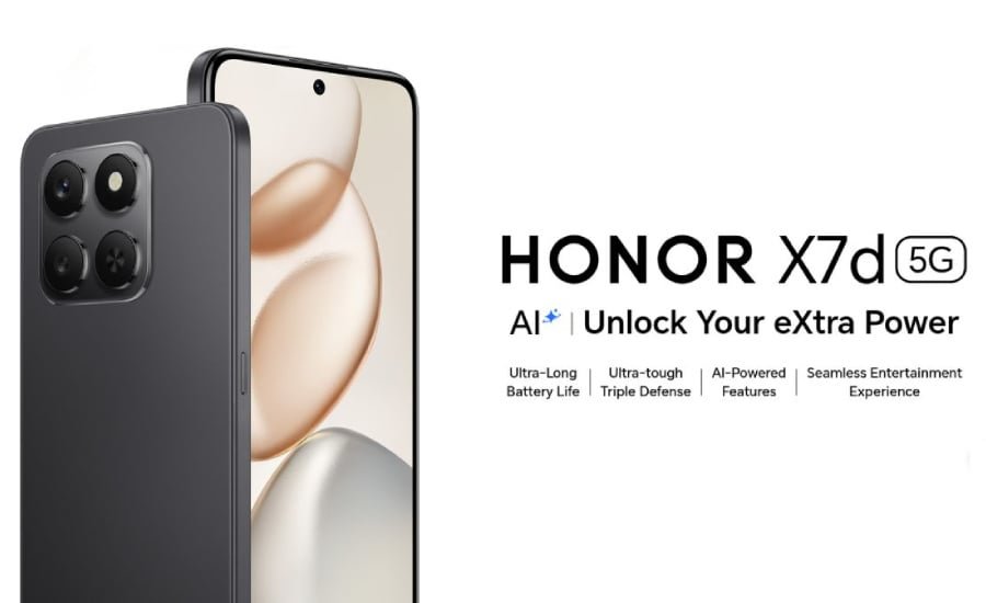Honor X7d 5G Debuts with Snapdragon 6s Gen 3 and 6500mAh Battery