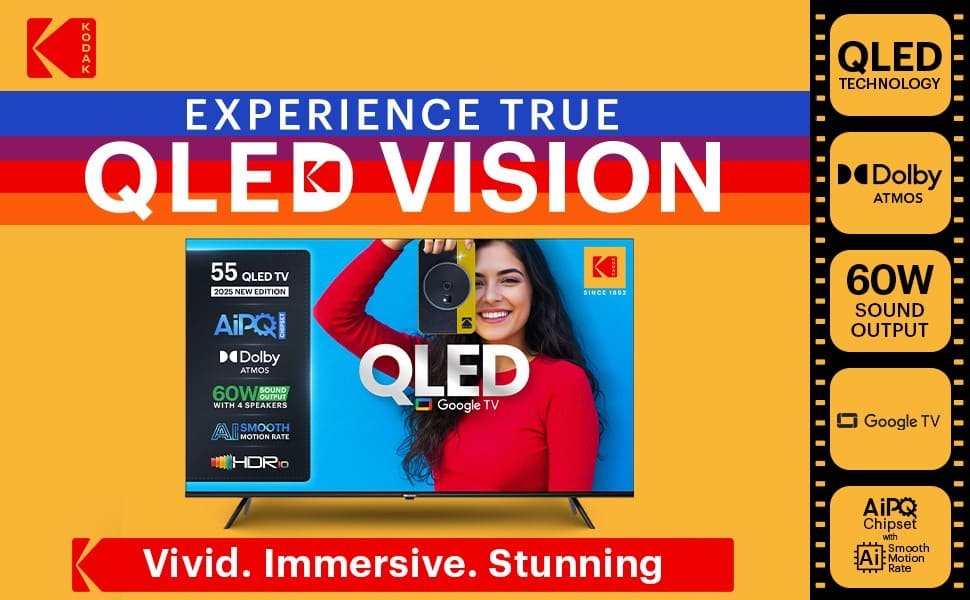 Kodak Matrix QLED TVs Launched in India with Google TV