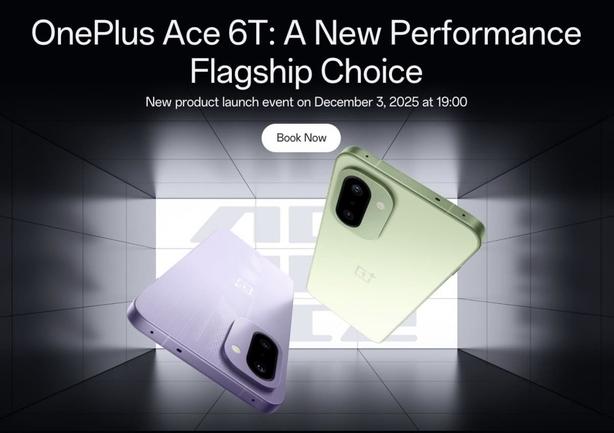 OnePlus Ace 6T Launch Date Revealed as World’s First Snapdragon 8 Gen 5 Smartphone