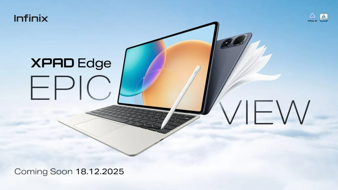 Infinix XPad Edge Launch Confirmed for December 18: Design and Key Features