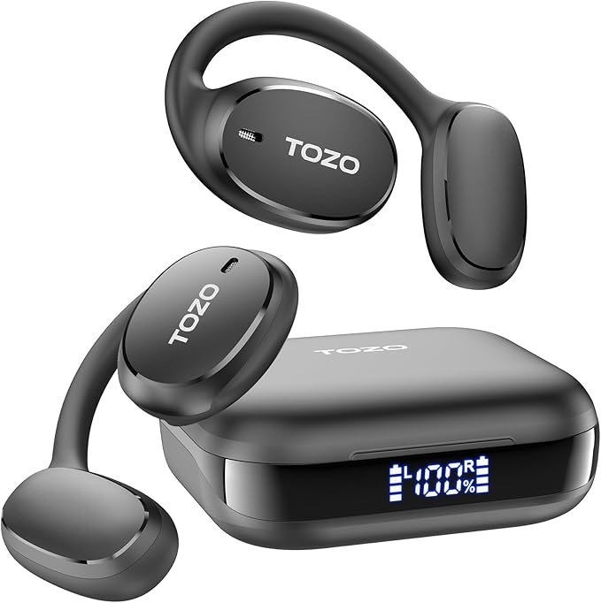 TOZO OpenEgo Open Ear Earbuds Review: AI Translation, 80H Battery & Comfort