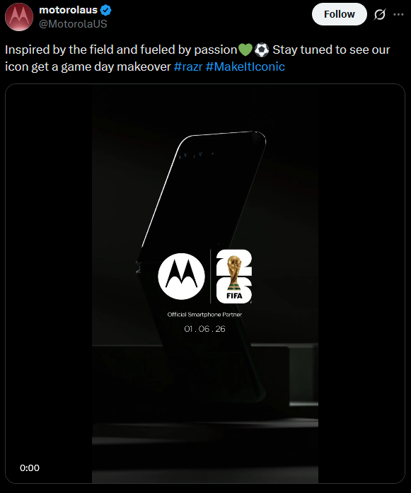 Motorola Razr FIFA World Cup 2026 Edition Flip Phone Launching Tomorrow