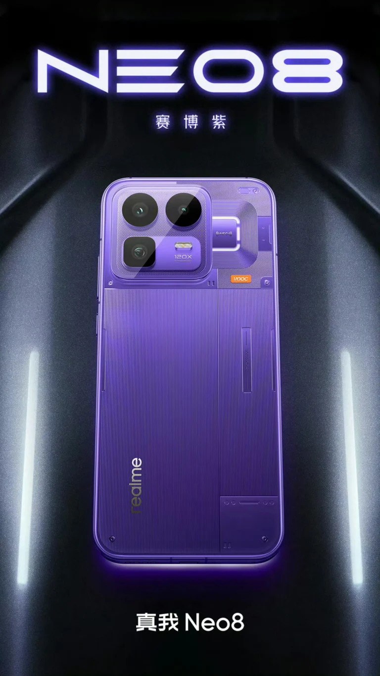 Realme Neo 8 Official Renders Reveal Origin White, Grey, and Purple