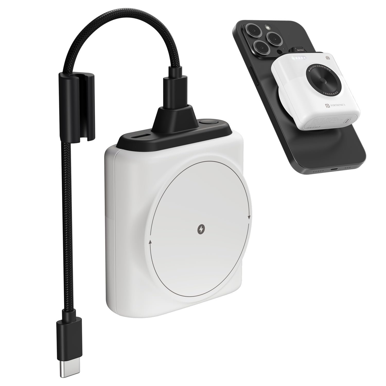 Portronics Moji 10K Launched: Smallest Wireless 10,000mAh Fast Charging Power Bank