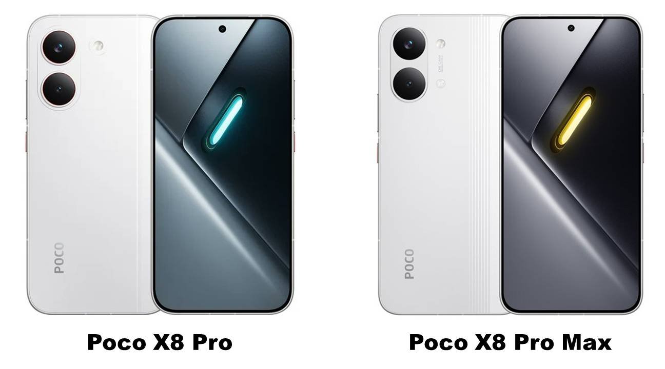 Poco X8 Pro & X8 Pro Max Renders Leak Revealing Design and Specs
