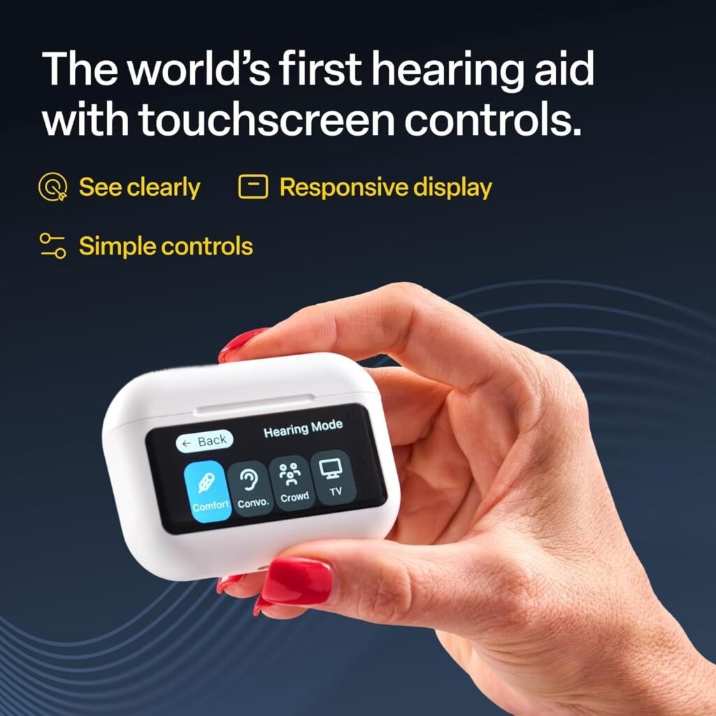 Audien Atom X Hearing Aid Touchscreen Control