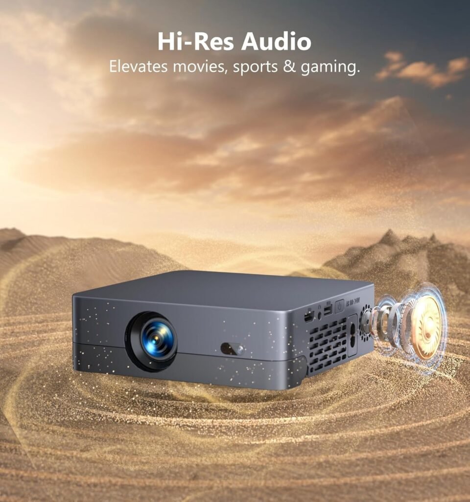 Enoecsy Full HD 1080P Projector Audio Features