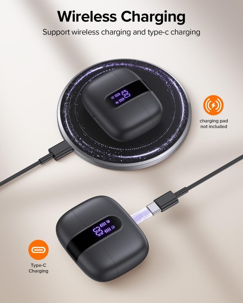 TAGRY X08 Earbuds Wireless Charging