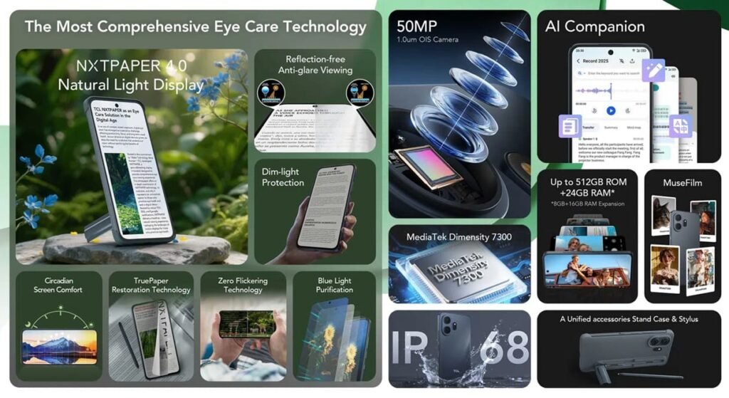 TCL NxtPaper 70 Pro Features