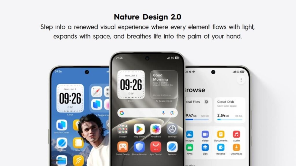 Tecno Android 16 HiOS 16 Nature Design 2.0
