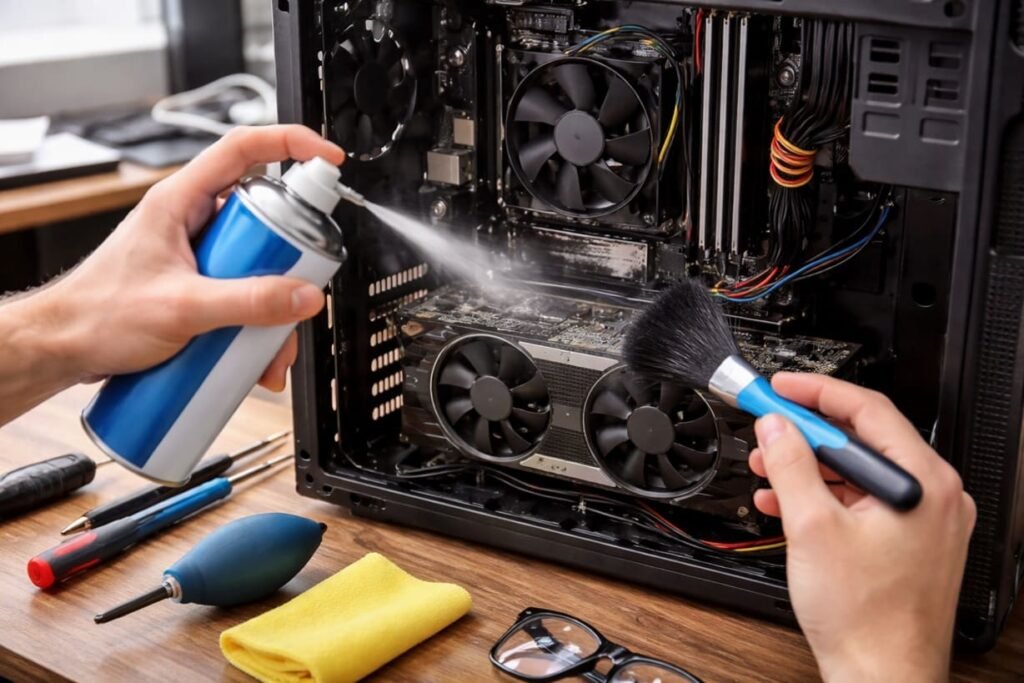 cleaning desktop